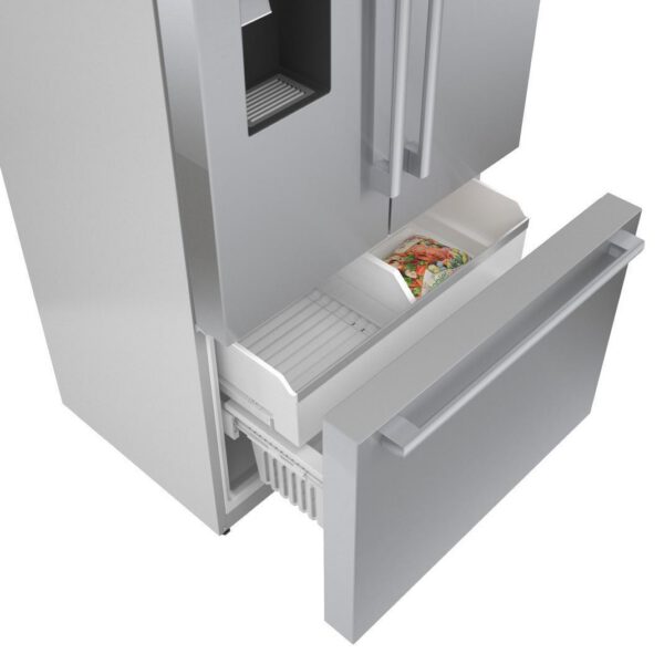 Bosch - 35.625 Inch 21.6 cu. ft French Door Refrigerator in Stainless - B36CD50SNS - Image 4