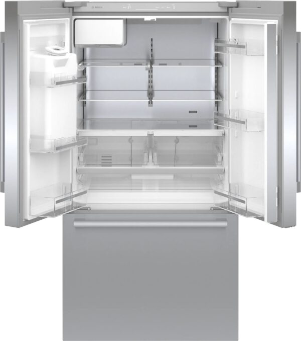 Bosch - 35.625 Inch 26 cu. ft French Door Refrigerator in Stainless - B36FD50SNS - Image 2