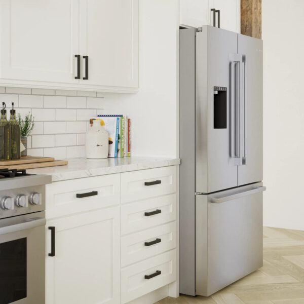Bosch - 35.625 Inch 26 cu. ft French Door Refrigerator in Stainless - B36FD50SNS - Image 8