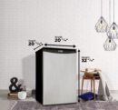 Danby - 21 Inch 4.4 cu. ft Mini Fridge Refrigerator in Stainless - DAR044A4BSLDD
