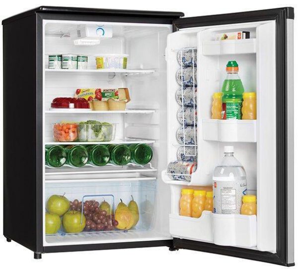 Danby - 20.6875 Inch 4.4 cu. ft Mini Fridge Refrigerator in Stainless - DAR044A4BSSDD - Image 3