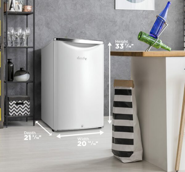 Danby - 20.75 Inch 4.4 cu. ft Mini Fridge Refrigerator in White - DAR044A6PDB - Image 5