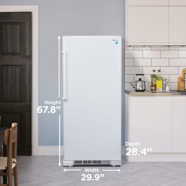 Danby - 30 Inch 17 cu. ft Built In / Integrated Refrigerator in White - DAR170A3WDD - Image 6