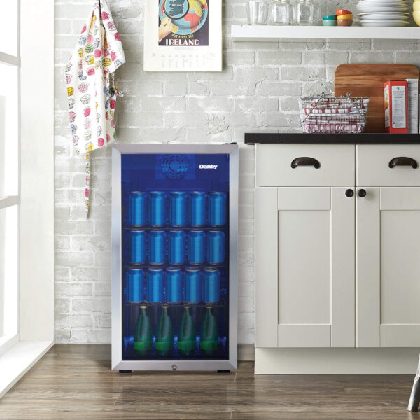 Danby - 17.5 Inch 3.1 cu. ft Beverage Centre Refrigerator in Stainless - DBC117A1BSSDB-6 - Image 3