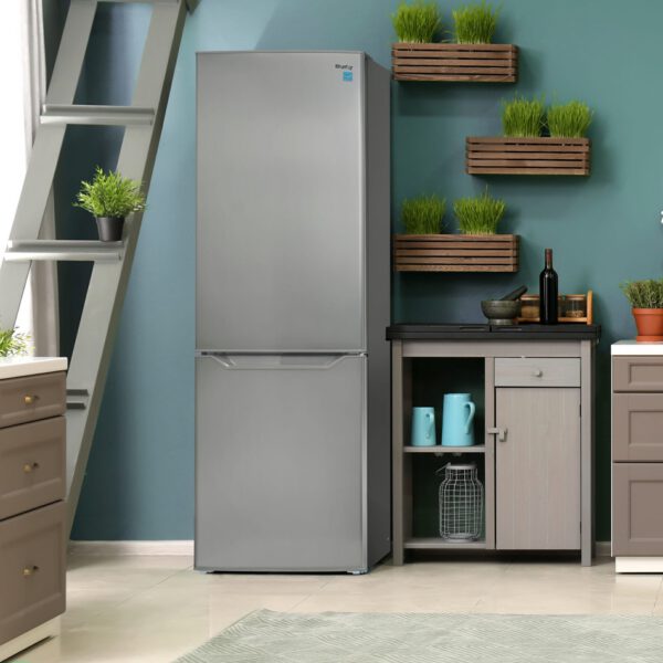 Danby - 23.69 Inch 10.3 cu. ft Bottom Mount Refrigerator in Stainless - DBMF100B1SLDB - Image 3