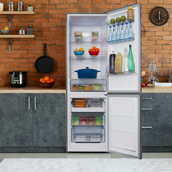Danby - 23.69 Inch 10.3 cu. ft Bottom Mount Refrigerator in Stainless - DBMF100B1SLDB - Image 4