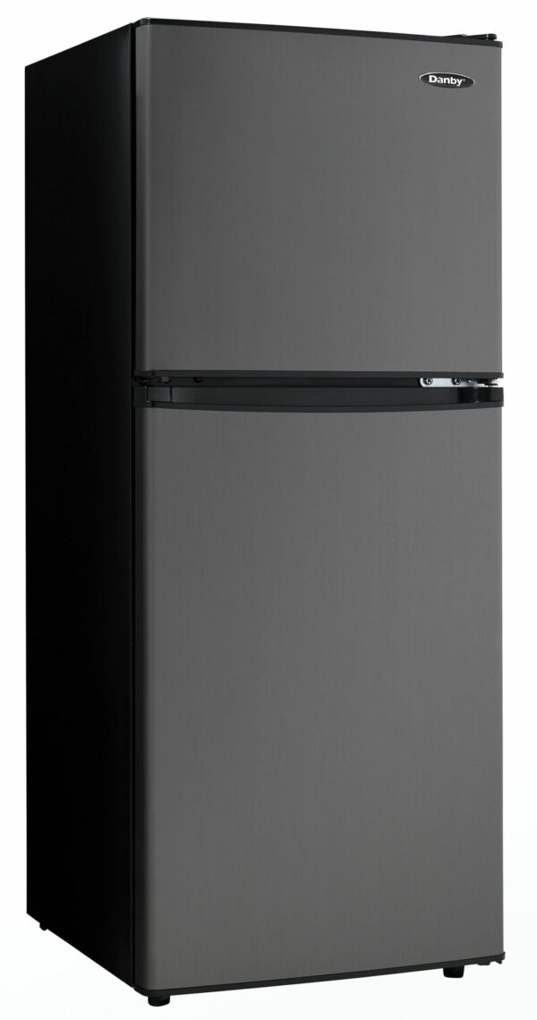 Danby - 19 Inch 4.7 cu. ft Top Mount Refrigerator in Black Stainless - DCR047A1BBSL - Image 2