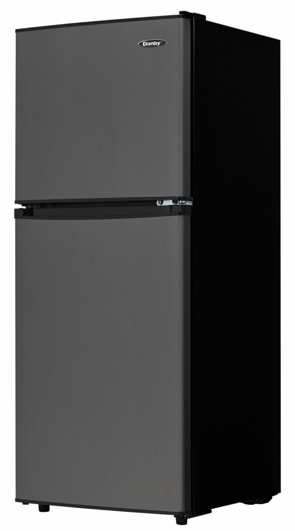 Danby - 19 Inch 4.7 cu. ft Top Mount Refrigerator in Black Stainless - DCR047A1BBSL - Image 3