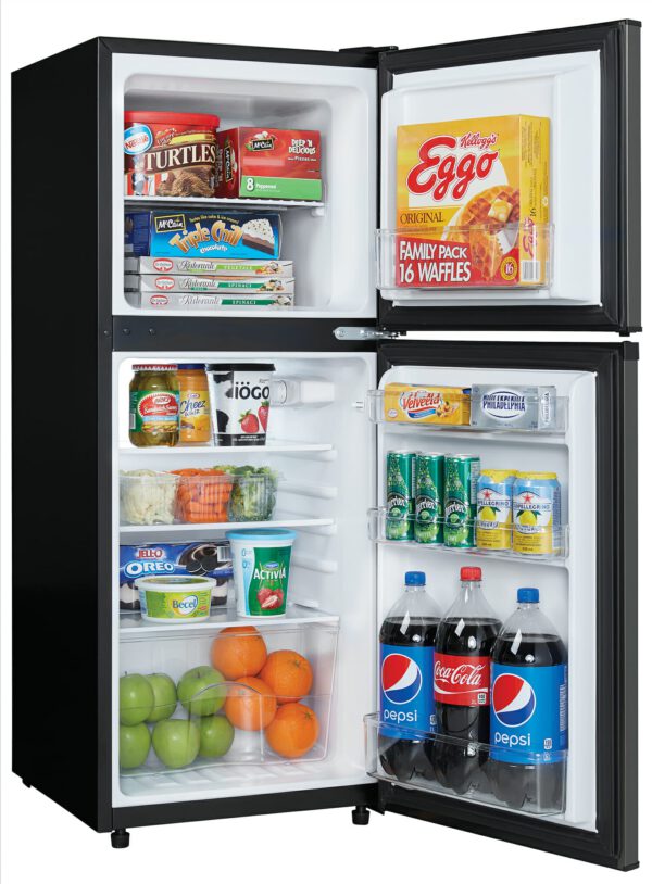 Danby - 19 Inch 4.7 cu. ft Top Mount Refrigerator in Black Stainless - DCR047A1BBSL - Image 7
