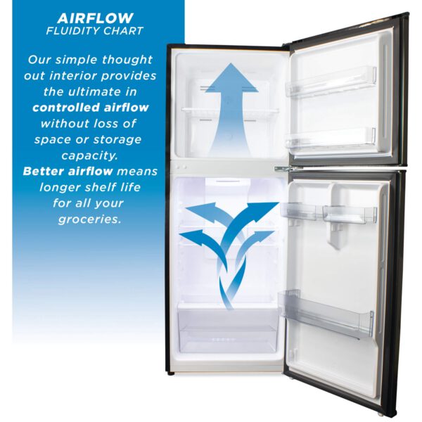 Danby - 21.44 Inch 7 cu. ft Top Mount Refrigerator in Stainless - DFF070B1BSLDB-6 - Image 4