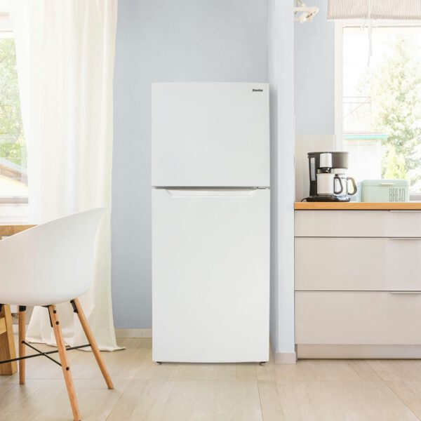 Danby - 23.63 Inch 10.1 cu. ft Top Mount Refrigerator in White - DFF101B2WDB - Image 4