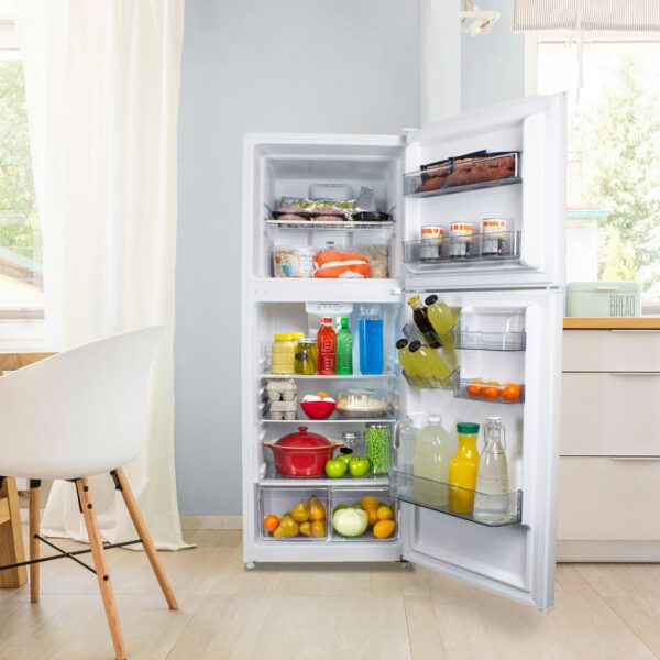 Danby - 23.63 Inch 10.1 cu. ft Top Mount Refrigerator in White - DFF101B2WDB - Image 5