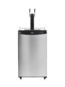 Danby - 20.59 Inch 5.4 cu. ft Dual-Tap Keg Cooler Refrigerator in Stainless - DKC054A1BSL2DB