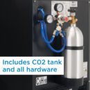 Danby - 20.59 Inch 5.4 cu. ft Dual-Tap Keg Cooler Refrigerator in Stainless - DKC054A1BSL2DB
