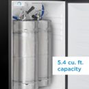 Danby - 20.59 Inch 5.4 cu. ft Dual-Tap Keg Cooler Refrigerator in Stainless - DKC054A1BSL2DB