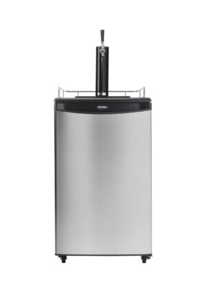 Danby - 20.59 Inch 5.4 cu. ft Single Tap Keg Cooler Refrigerator in Stainless - DKC054A1BSLDB