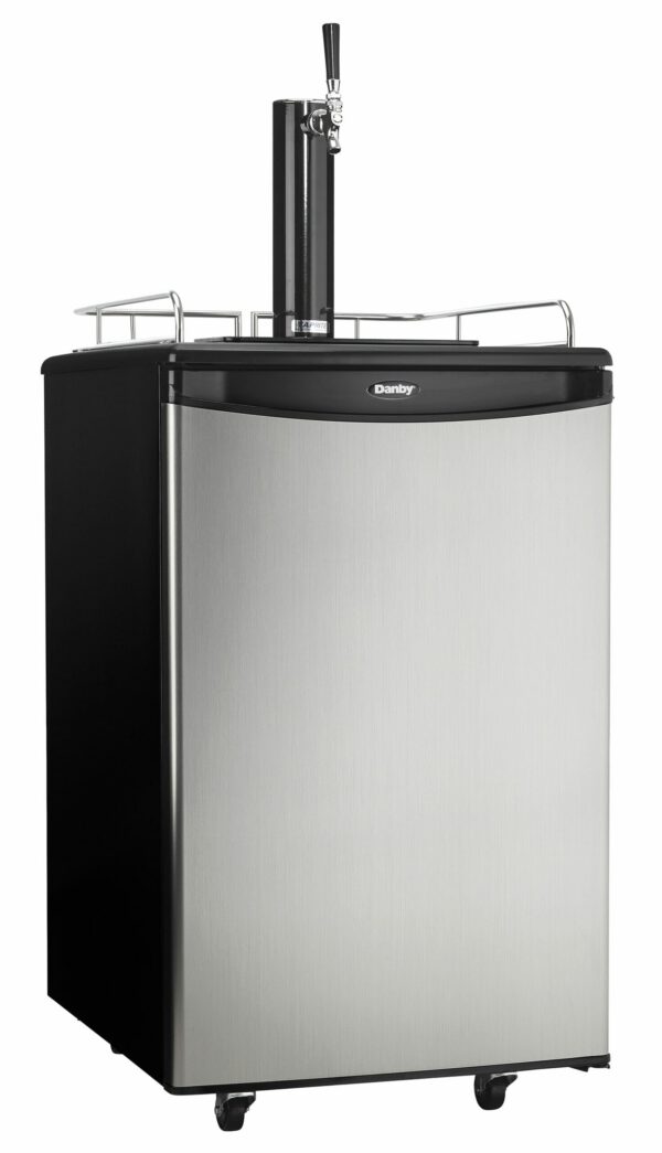 Danby - 20.59 Inch 5.4 cu. ft Single Tap Keg Cooler Refrigerator in Stainless - DKC054A1BSLDB - Image 2