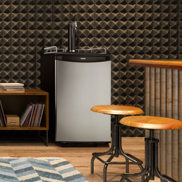 Danby - 20.59 Inch 5.4 cu. ft Single Tap Keg Cooler Refrigerator in Stainless - DKC054A1BSLDB - Image 5