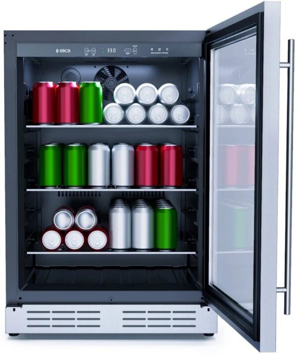 Elica - 23.4 Inch 4.8 cu. ft Beverage Centre Refrigerator in Stainless - EBS51SS1 - Image 2