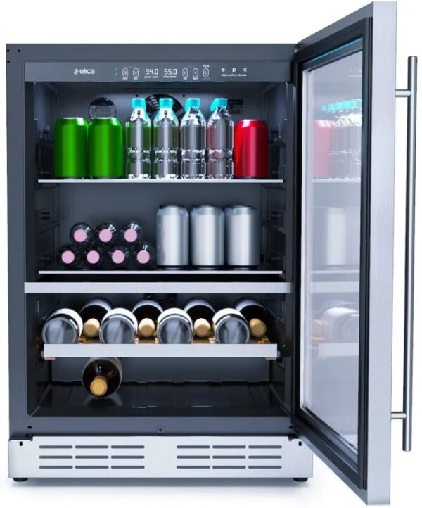 Elica - 23.4 Inch 4.8 cu. ft Beverage Centre Refrigerator in Stainless - EBS52SS1 - Image 2