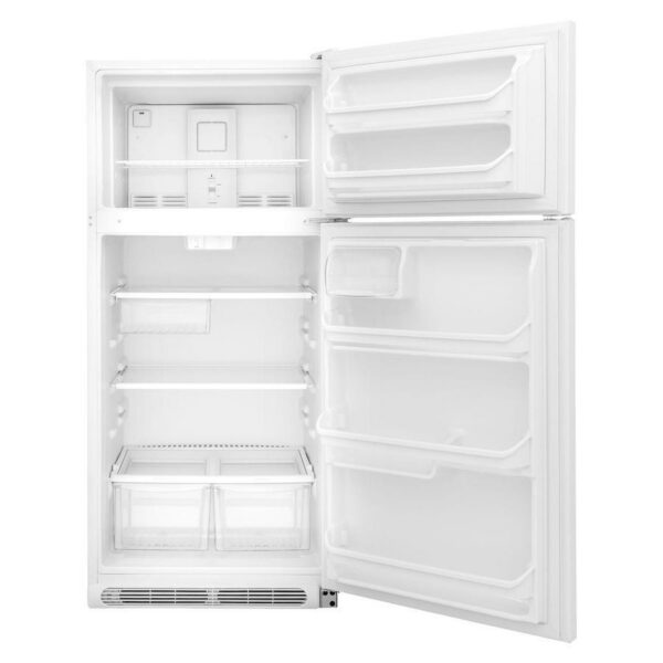 Frigidaire - 30 Inch 18 cu. ft Top Mount Refrigerator in White - FFHT1821TW - Image 3