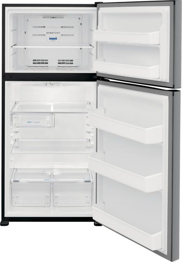 Frigidaire - 30 Inch 18.3 cu. ft Top Mount Refrigerator in Stainless - FFTR1835VS - Image 2