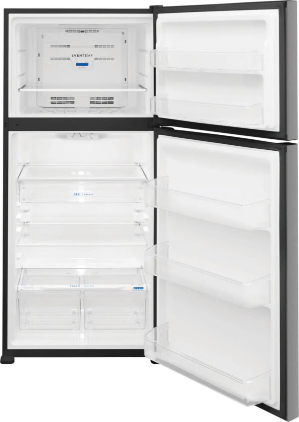 Frigidaire - 30 Inch 20 cu. ft Top Mount Refrigerator in Stainless - FFTR2045VS - Image 3