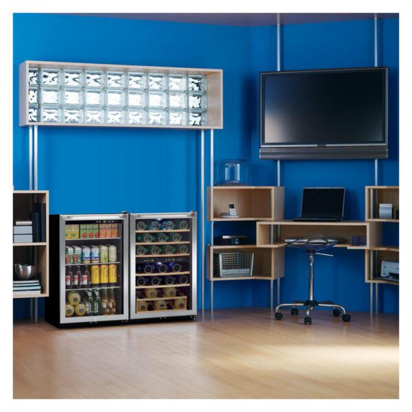 Frigidaire - 21.5 Inch 4.4 cu. ft Wine Fridge Refrigerator in Stainless - FFWC3822QS - Image 4