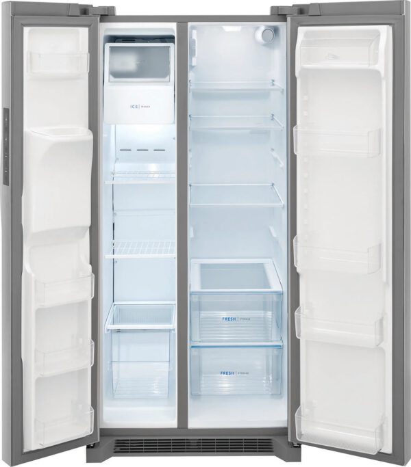 Frigidaire - 33.125 Inch 22.3 cu. ft Side by Side Refrigerator in Stainless - FRSS2323AS - Image 4