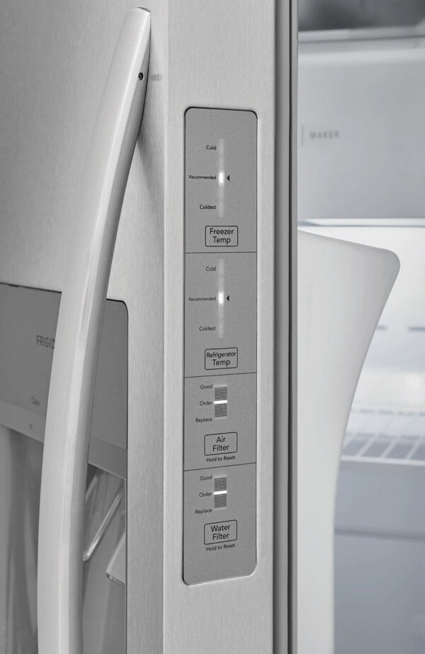 Frigidaire - 33.125 Inch 22.3 cu. ft Side by Side Refrigerator in Stainless - FRSS2323AS - Image 6
