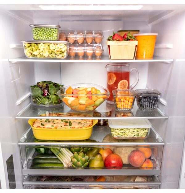 GE - 31.1 Inch 17.7 cu. ft Bottom Mount Refrigerator in Stainless - GBE17HYRFS - Image 10