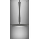 GE - 32.75 Inch 18.6 cu. ft French Door Refrigerator in Stainless - GWE19JYLFS