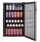 Haier - 20.5 Inch  150-can Capacity Beverage Centre Refrigerator in Stainless - HEBF100BXS