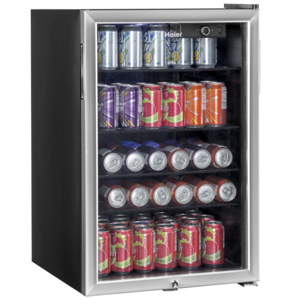 Haier - 20.5 Inch  150-can Capacity Beverage Centre Refrigerator in Stainless - HEBF100BXS - Image 4