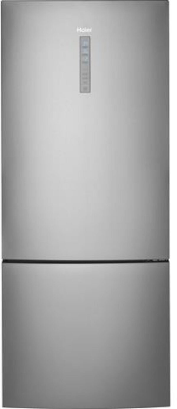 Haier - 27.6 Inch 15 cu. ft Bottom Mount Refrigerator in Stainless - HRB15N3BGS