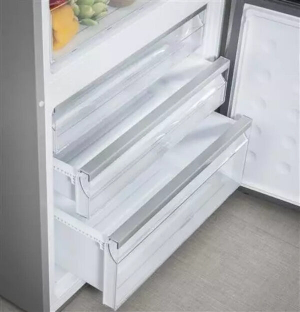 Haier - 27.6 Inch 15 cu. ft Bottom Mount Refrigerator in Stainless - HRB15N3BGS - Image 7