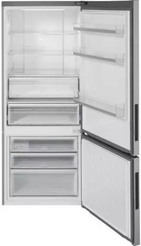 Haier - 27.6 Inch 15 cu. ft Bottom Mount Refrigerator in Stainless - HRB15N3BGS - Image 8