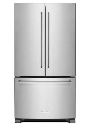 KitchenAid - 35.75 Inch 20 cu. ft French Door Refrigerator in Stainless - KRFC300ESS