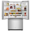 KitchenAid - 35.75 Inch 20 cu. ft French Door Refrigerator in Stainless - KRFC300ESS