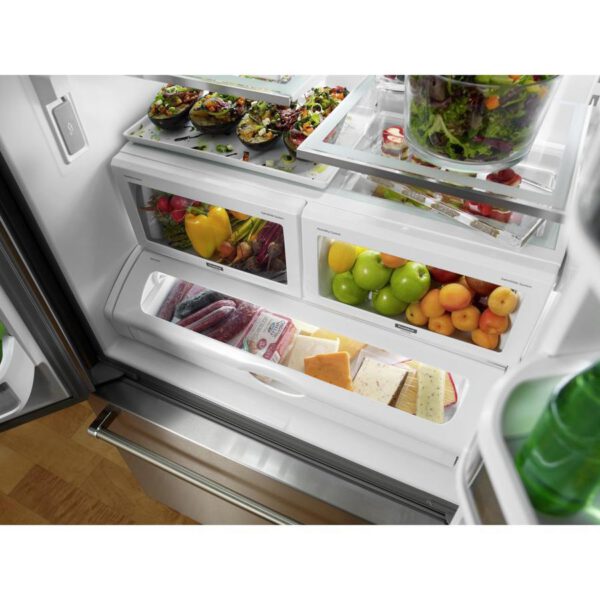 KitchenAid - 35.75 Inch 21.94 cu. ft French Door Refrigerator in Stainless - KRFC302ESS - Image 4
