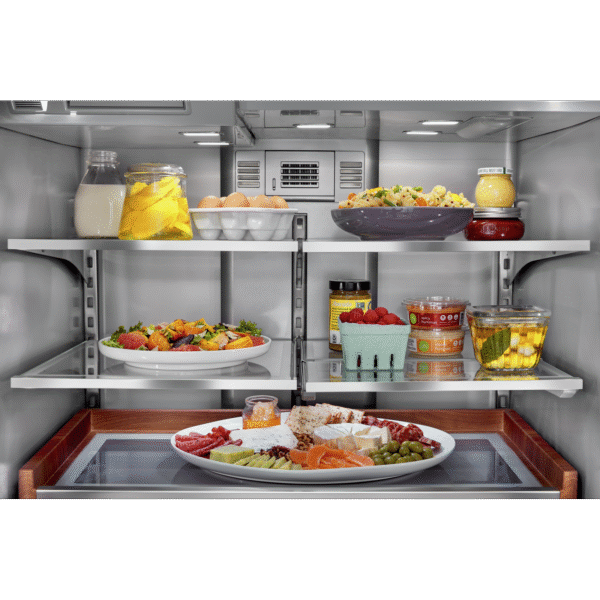 KitchenAid - 35.94 Inch 27 cu. ft French Door Refrigerator in Stainless - KRFF577KPS - Image 4