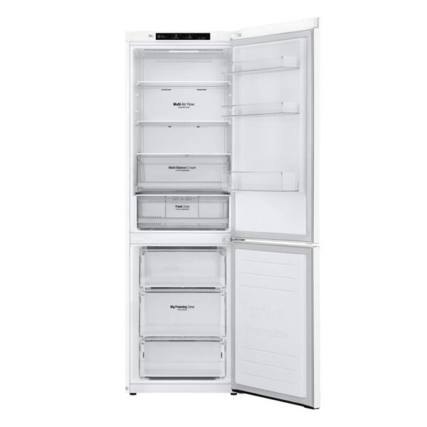 LG - 23.5 Inch 11.9 cu. ft Bottom Mount Refrigerator in White - LBNC12231W - Image 2