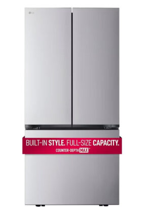 LG - 32.9 Inch 21 cu. ft French Door Refrigerator in Stainless - LF21C6200S