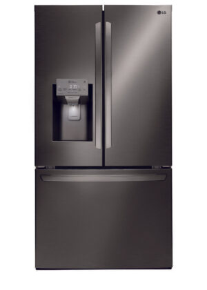 LG - 35.8 Inch 22.1 cu. ft French Door Refrigerator in Black Stainless - LFXC22526D