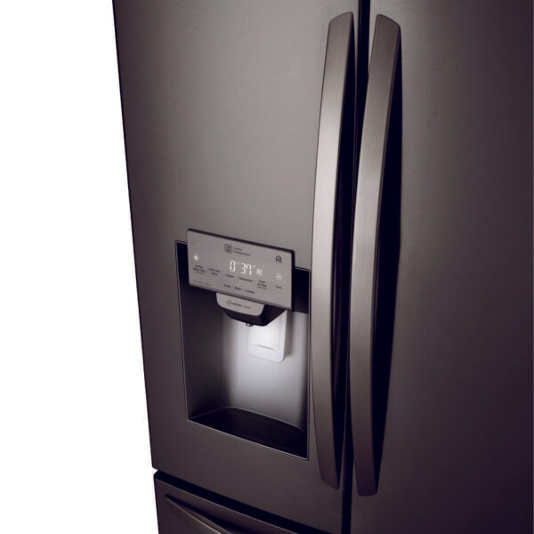 LG - 35.8 Inch 22.1 cu. ft French Door Refrigerator in Black Stainless - LFXC22526D - Image 6