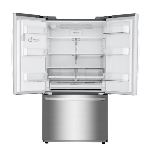 LG - 35.8 Inch 27.9 cu. ft French Door Refrigerator in Stainless - LFXS28968S - Image 4
