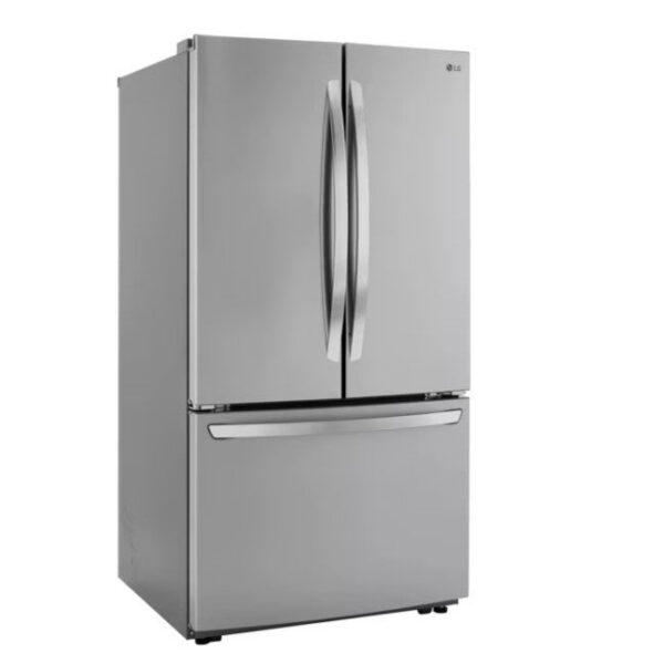 LG - 35.75 Inch 23 cu. ft French Door Refrigerator in Stainless - LRFCC23D6S - Image 2