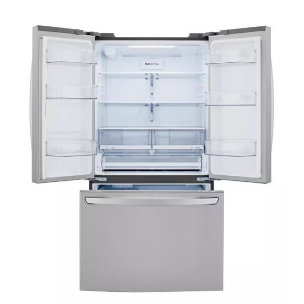 LG - 35.75 Inch 23 cu. ft French Door Refrigerator in Stainless - LRFCC23D6S - Image 3