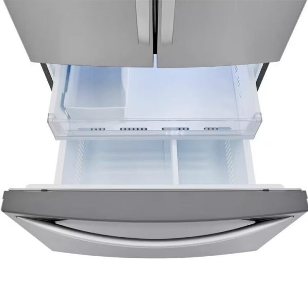 LG - 35.75 Inch 23 cu. ft French Door Refrigerator in Stainless - LRFCC23D6S - Image 4