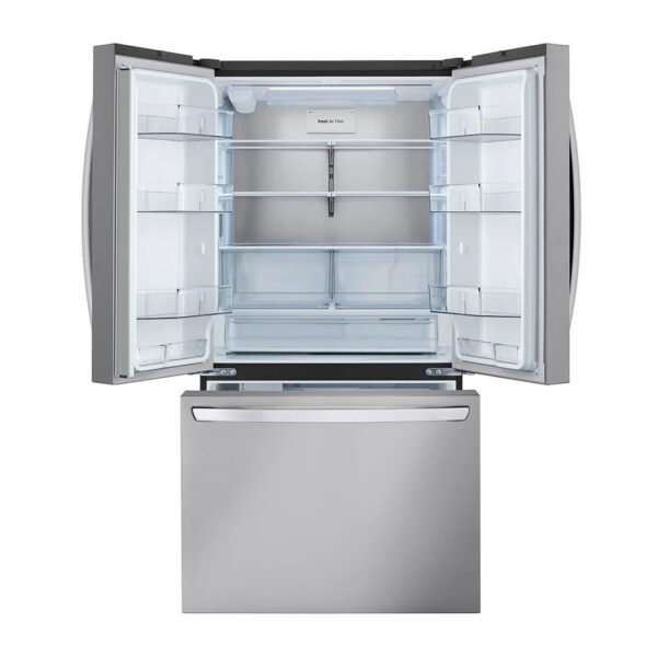 LG - 35.75 Inch 27 cu. ft French Door Refrigerator in Stainless - LRFLC2706S - Image 2